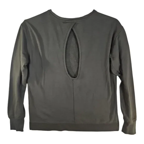 Victoria's Secret Victoria Sport Green Sweatshirt Open Back Sweatshirt M - Picture 7 of 7